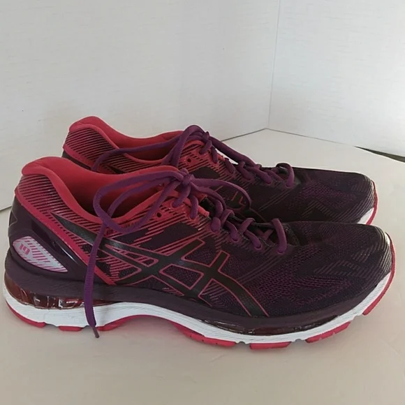 Asics Gel-Nimbus 19 Running Sneaker Shoe 10 Purple Pink - Picture 9 of 16